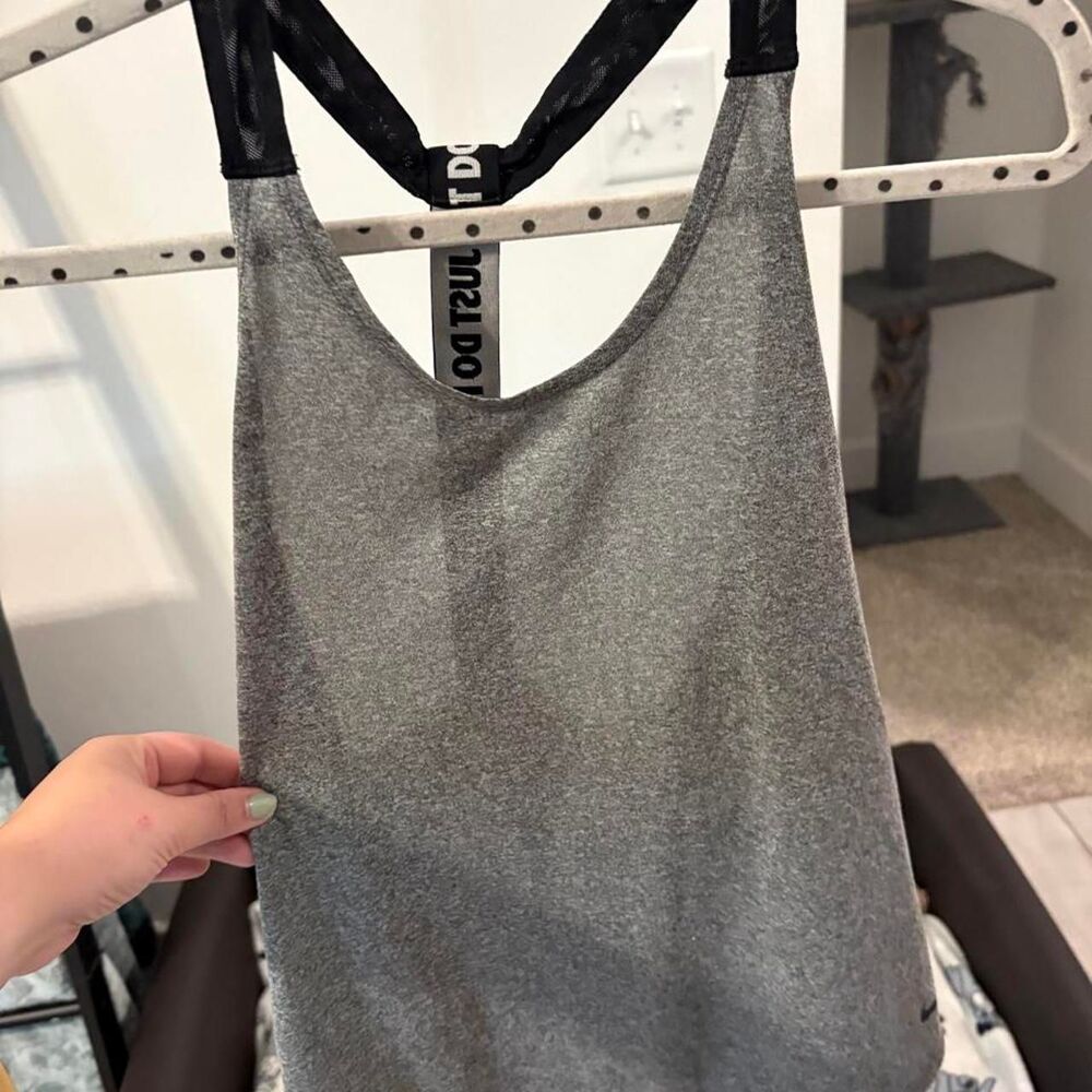 Nike Women's Silver and Grey Vest